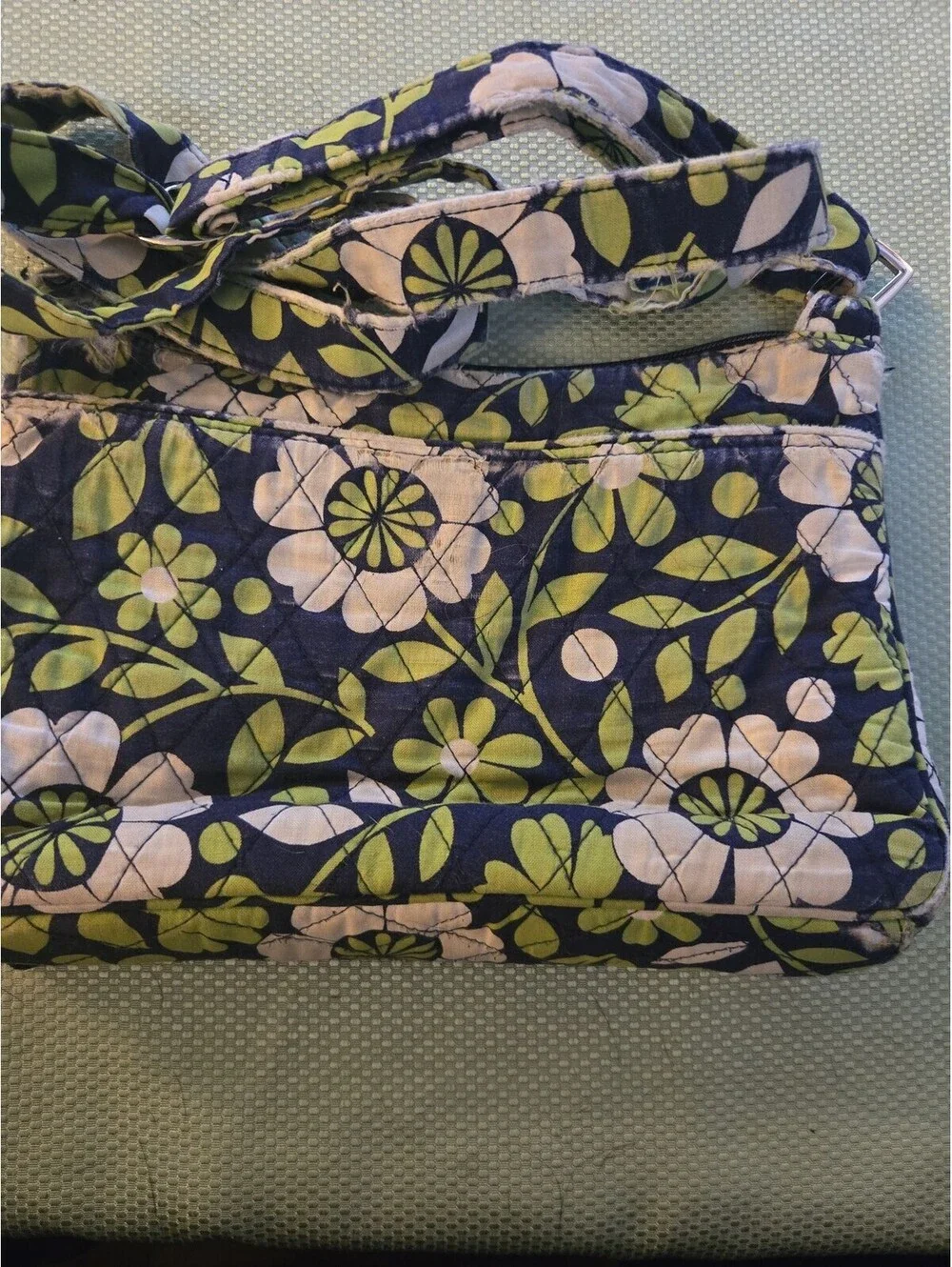 Vera Bradley Quilted Floral Crossbody Bag - Night Owl Pattern - Picture 2 of 6